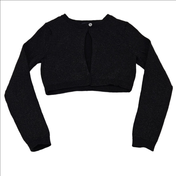 Place Black Metalic Longsleeve Sweater Size 5/6 - Picture 1 of 2